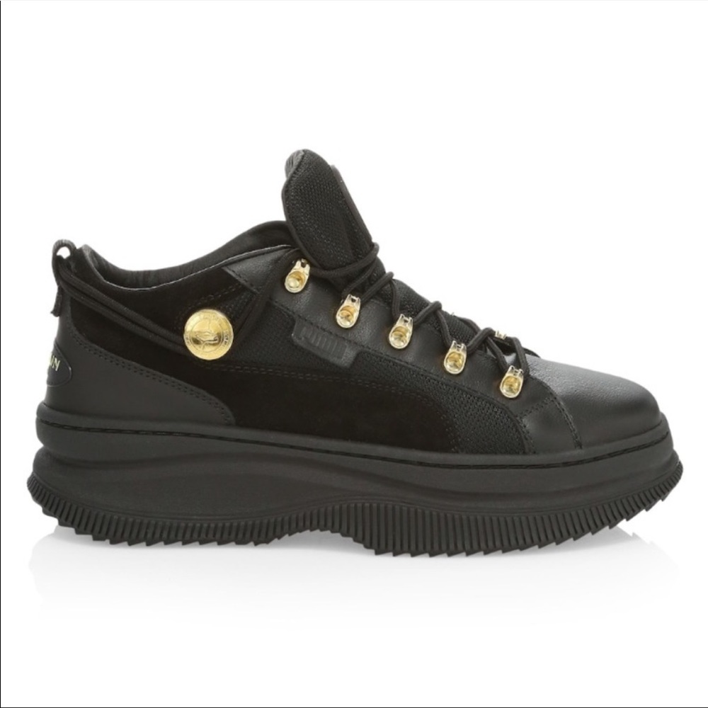Balmain X Puma leather black sneakers
